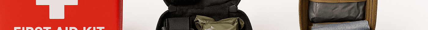 How to Use Your HSA or FSA to Invest in a Quality First Aid Kit featuring traditional first aid, tactical trauma kit, and compact IFAK pouch.