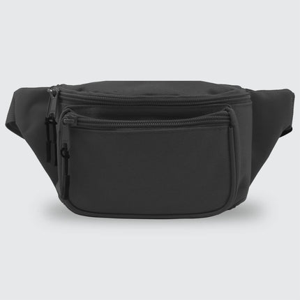 First Aid Fanny Pack for On-the-Go Adventures with multiple zippered pockets.