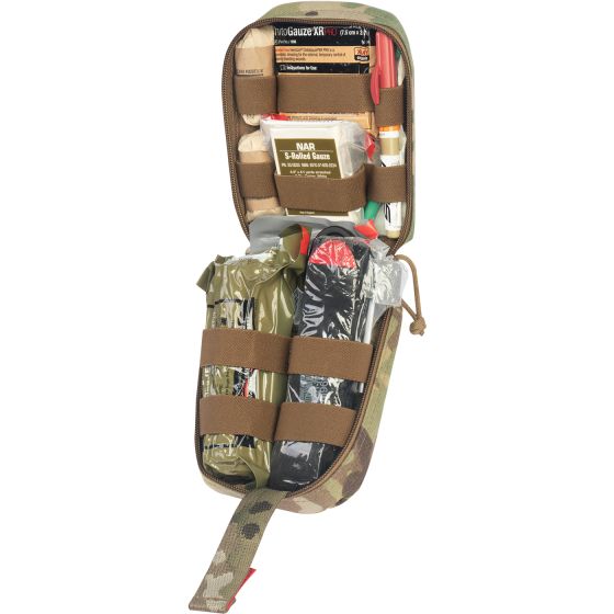 Tactical Operator Response Kit with essential medical supplies and gear for trauma response in a compact design.