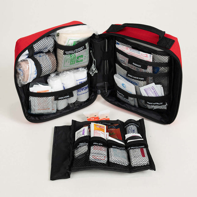 Emergency Med Kit w/2-Person Trauma First Aid Bag