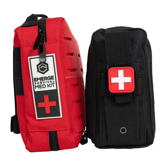 Emergency Med Kit w/2-Person Trauma First Aid Bag