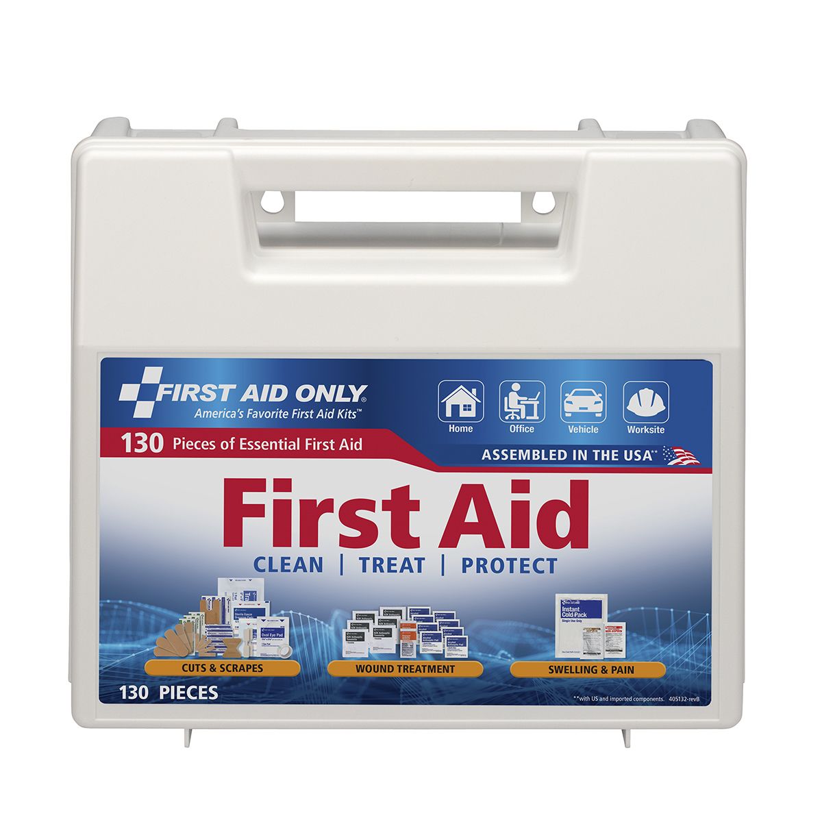 131-Piece All Purpose First Aid Kit – Organized Care for Everyday Emergencies