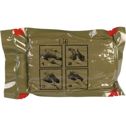 NAR Emergency Trauma Dressing (ETD) package showing application instructions for effective wound treatment.