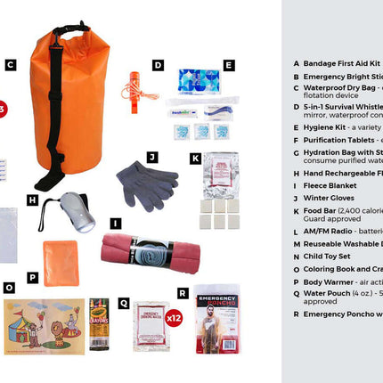 Children’s Survival Kit – 72-Hour Emergency Preparedness Dry Bag