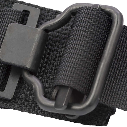 Close-up of the aluminum windlass buckle on the SOF Tourniquet Gen 5, showcasing its durable design.