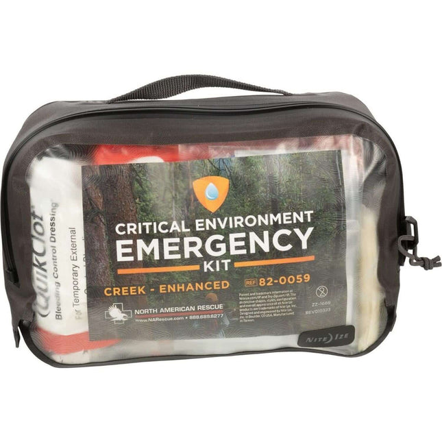 Image of the Critical Environment Emergency Kit (CREEK) Enhanced version in a compact case.