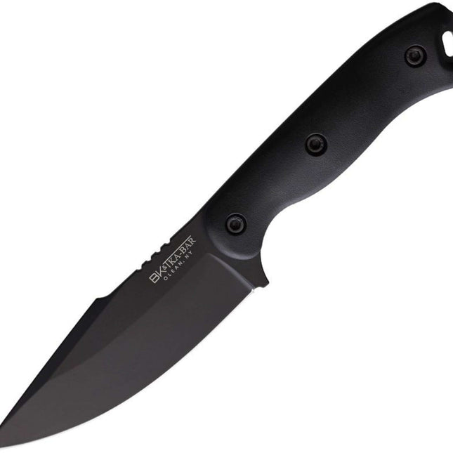 KA-BAR Becker BK18BK Black Harpoon Knife – Fixed Blade Tactical Outdoor Tool
