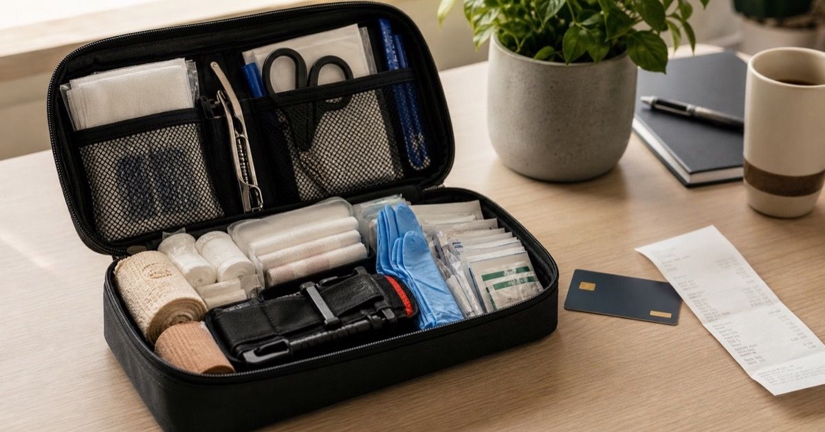 First aid kit with HSA eligibility showing the rules that actually matter