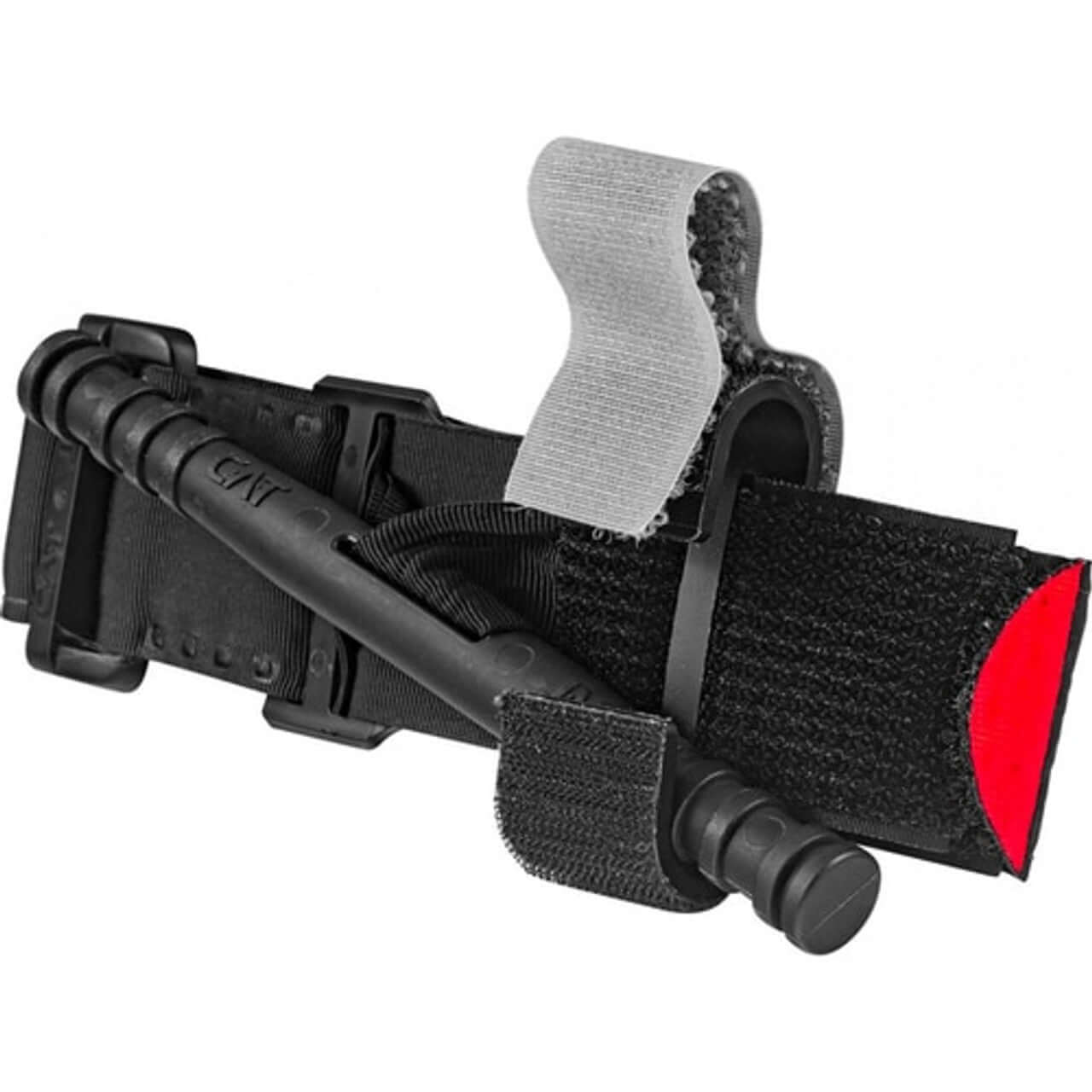 Tourniquets including CAT Gen 7, SOF Tourniquet Gen 5, and SWAT-T multipurpose tourniquet for extremity hemorrhage control.