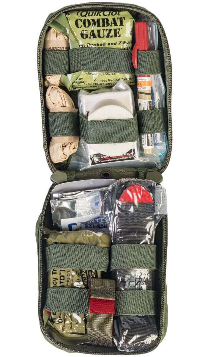 Specialty Trauma Kits collection including K9 handler IFAKs, vehicle trauma response kits, and premium tactical loadouts.