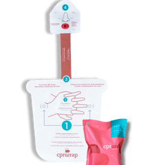 CPR Supplies including CPRWrap rescue aids for adults, children, and infants, plus pocket masks and barrier devices.
