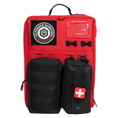 Emerge Survival multi-person trauma and first aid kits including On-Hand First Aid Kit and Ultimate Survival Med Kit.