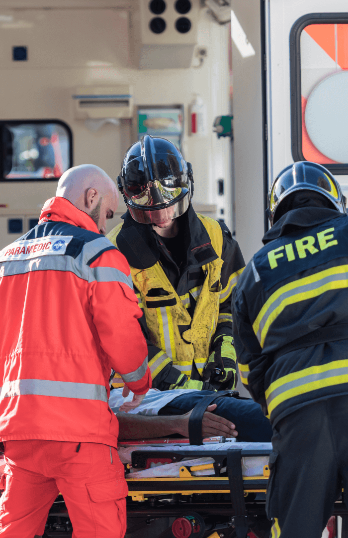 EMS Kits & Jump Bags being utilized by first responders in an emergency situation.