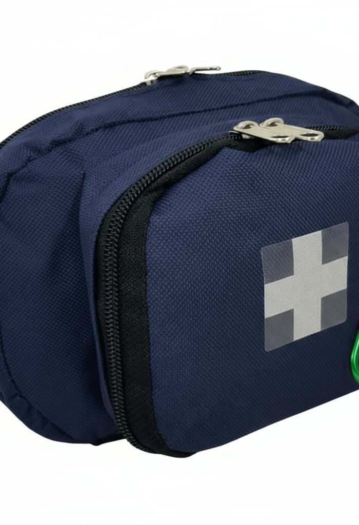 Personal first aid kits including lightweight campers and travel kits sized for daypacks and travel bags.