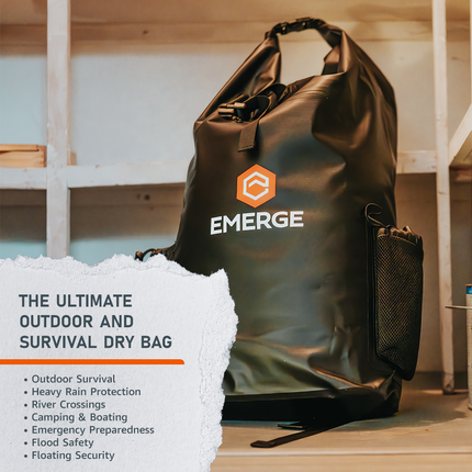 Emerge Heavy Duty Dry Bag (30L) – Waterproof Survival & Outdoor Gear Protection
