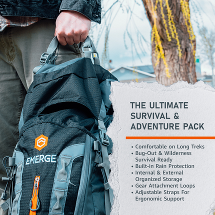 80L Survival Backpack – The Ranger | Heavy-Duty Bug Out Pack