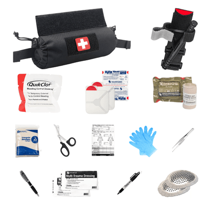 1st Line IFAK | Quick Pull Roll Pouch Trauma Kit