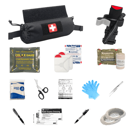 1st Line IFAK | Quick Pull Roll Pouch Trauma Kit