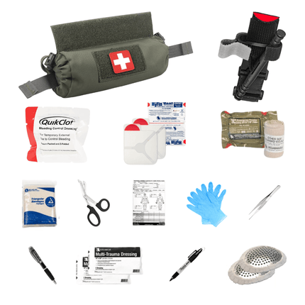 1st Line IFAK | Quick Pull Roll Pouch Trauma Kit