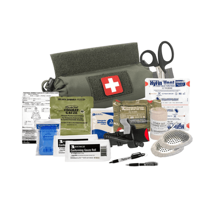 1st Line IFAK | Quick Pull Roll Pouch Trauma Kit