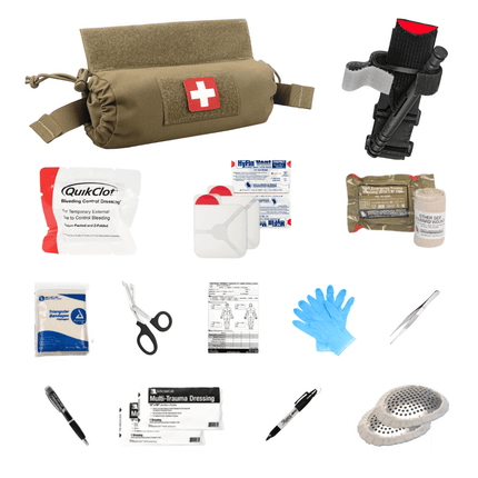 1st Line IFAK | Quick Pull Roll Pouch Trauma Kit