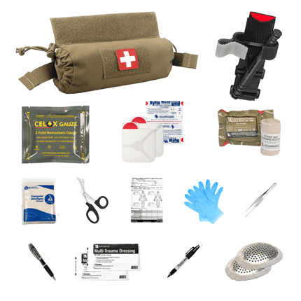 1st Line IFAK | Quick Pull Roll Pouch Trauma Kit