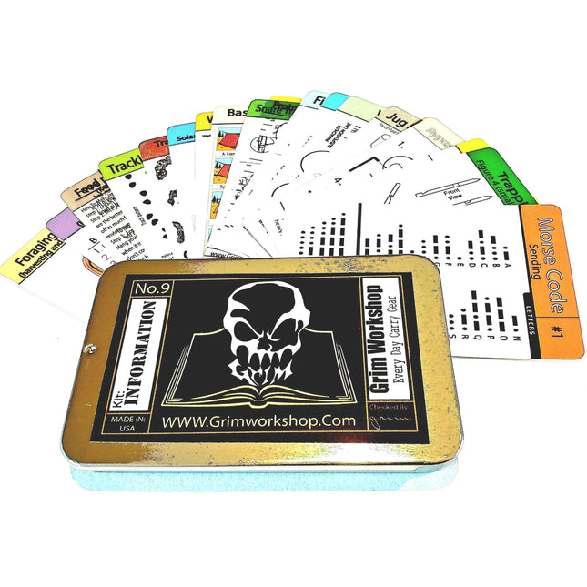Wilderness Survival Tip Card Kit – 20 Waterproof Field Guide Cards