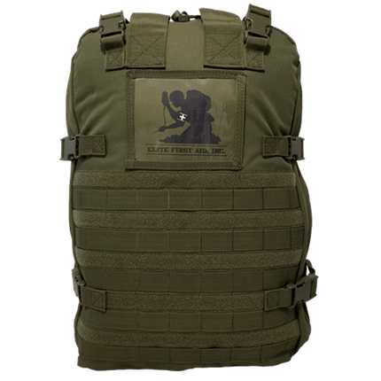 STOMP Complete Trauma Backpack for tactical professionals, featuring first aid trauma kits with tourniquet and hemostatics.