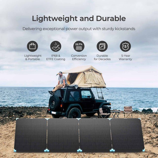 Renogy 220W Lightweight Portable Solar Suitcase – Foldable Off-Grid Power System