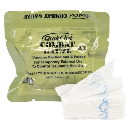 ViTAC QuikClot Combat Gauze Z-fold Hemostatic