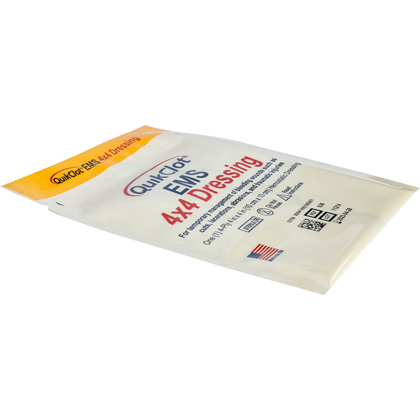 ViTAC QuikClot EMS 4″ X 4″ Dressing Hemostatic Gauze - Pack of 2
