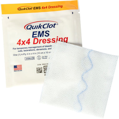 ViTAC QuikClot EMS 4″ X 4″ Dressing Hemostatic Gauze - Pack of 2