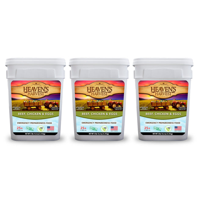 Combo Kit - Breakfast, Entree + Protein - 3 Months - 308 Servings - Emergency Survival Food Kit