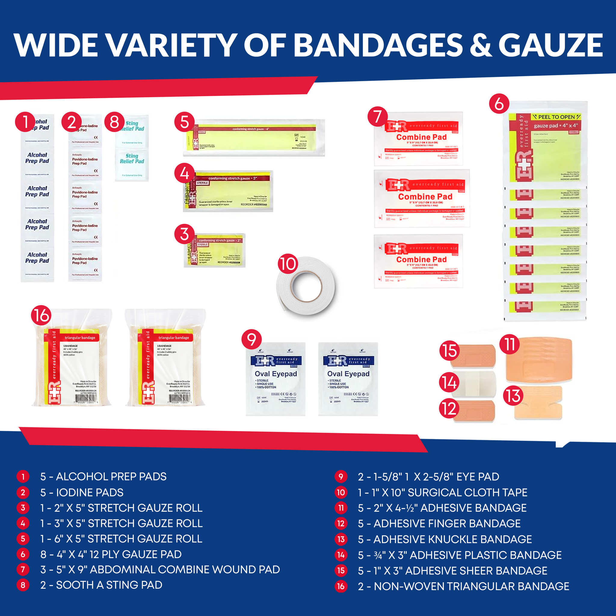 Fully Stocked First Responder Trauma Kit – EMT Bag with Tools & Bandages