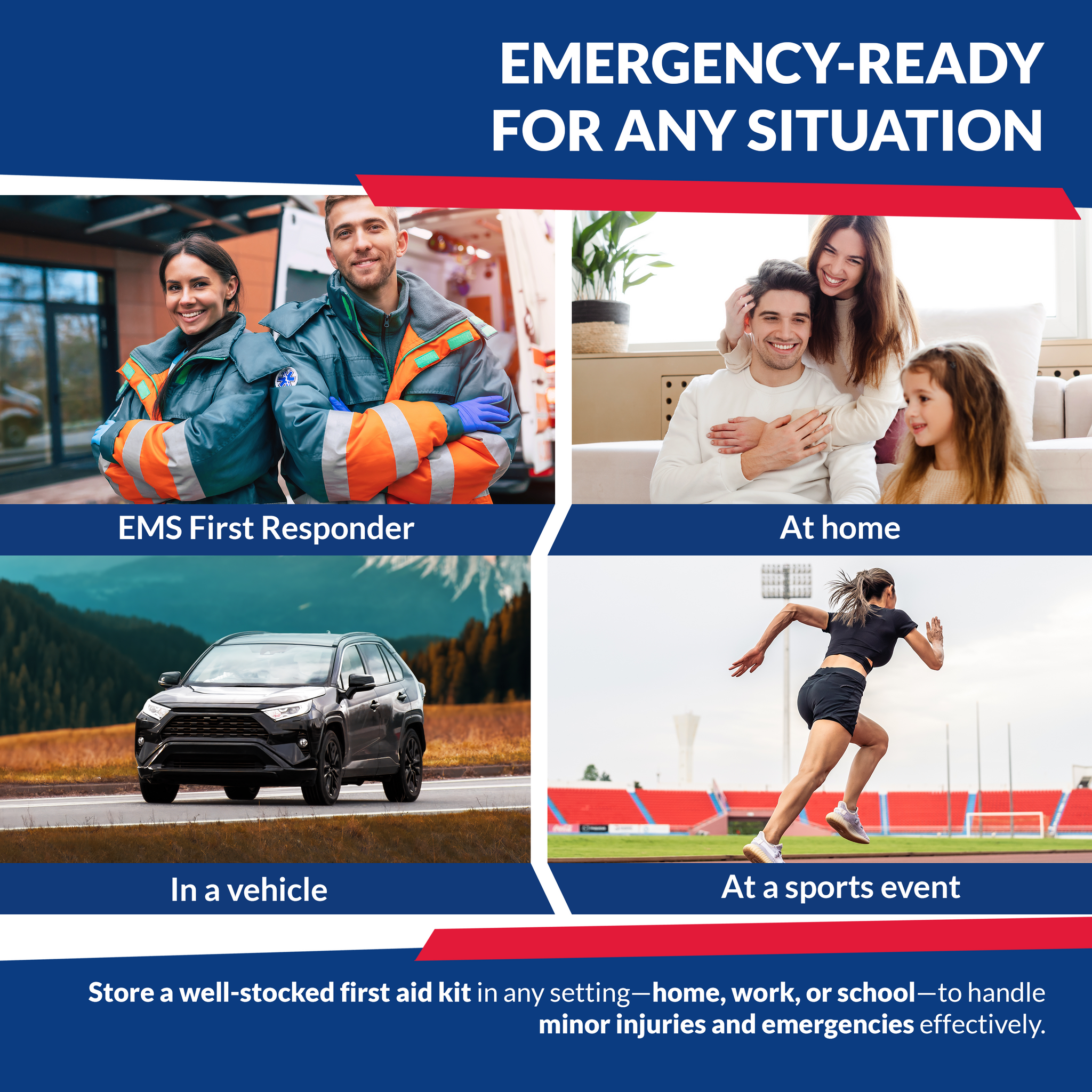 Fully Stocked First Responder Trauma Kit – EMT Bag with Tools & Bandages
