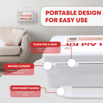 10 Person First Aid Kit –  Type III, ANSI A, OSHA Compliant