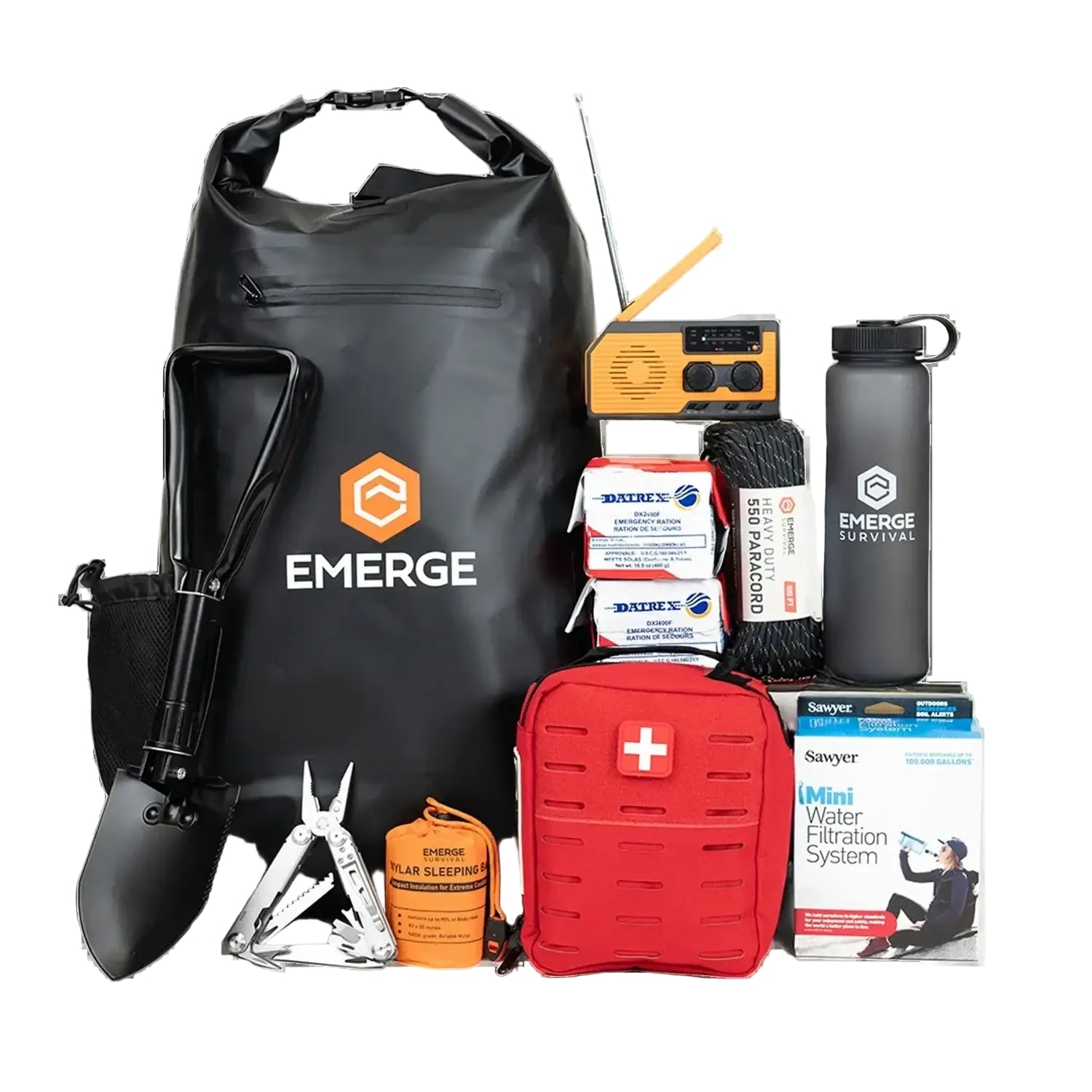 72 Hour Survival Kit w/60+ Critical Items by Emerge