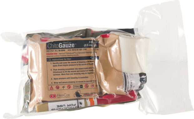 Package of ChitoGauze medical product with visible branding on a white background