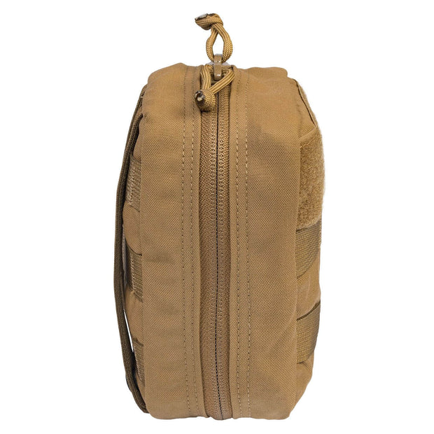 K-9 Handler IFAK side view showing durable fabric and zip closure for quick access to medical supplies.