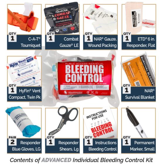 Public Access Bleeding Control 6-Pack — Vacuum Sealed