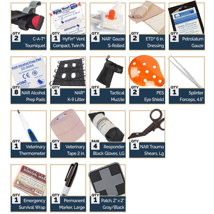 K-9 RUF Kit – Rapid Utility First Aid System for K9 Handlers & Field Teams