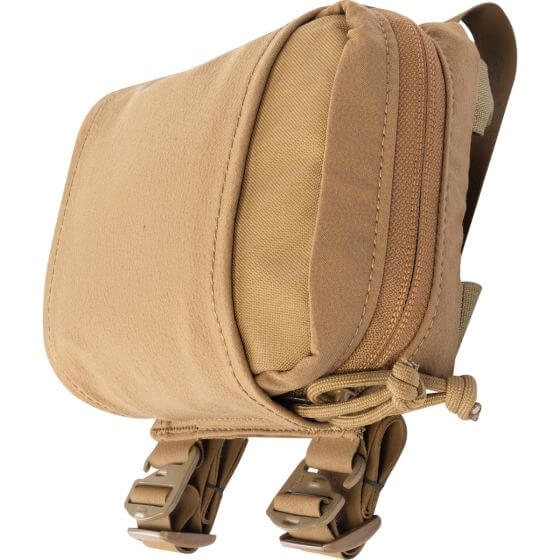 Headrest IFAK - Vehicle-Mounted Kit in tan color with secure straps for easy attachment.