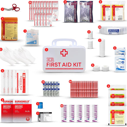 Fully Stocked First Aid Kit - ANSI Class B