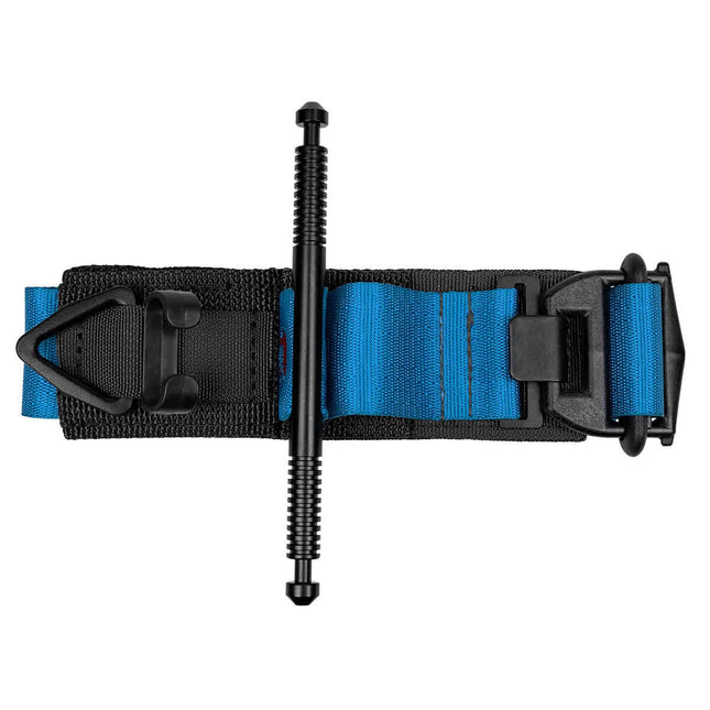 Top view of SOF Tourniquet GEN 4 featuring Tri-Ring Lock, TRAC for stabilization, and adjustable strap design.