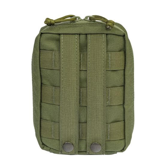 Tactical Operator Response Kit compact green pouch with MOLLE webbing for trauma gear.