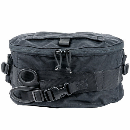 SRO Crisis Response Kit compact black tactical bag designed for School Resource Officers with organized compartments.