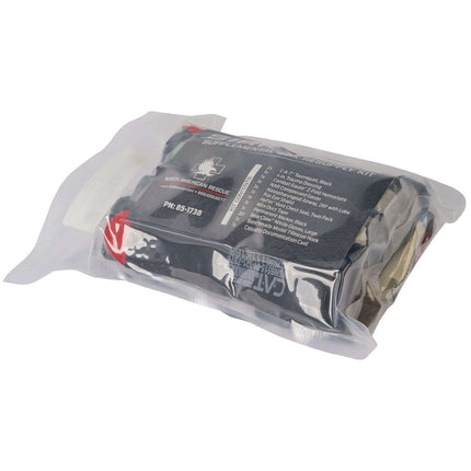 Packaged medical device with visible branding on a white background