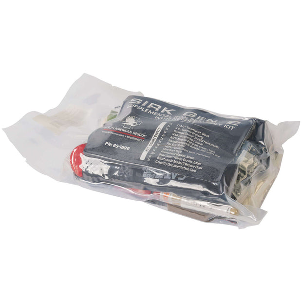 Supplemental IFAK Resupply Kit (SIRK™) Gen 2 vacuum-sealed trauma solution from North American Rescue.