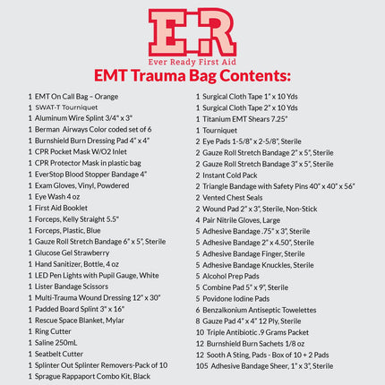 First Responder Trauma Care Medical Bag