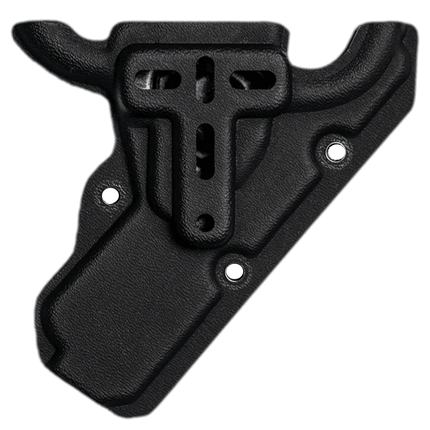 BLACK MINI EMT SHEARS Kydex holder for low profile holstering of rescue shears.